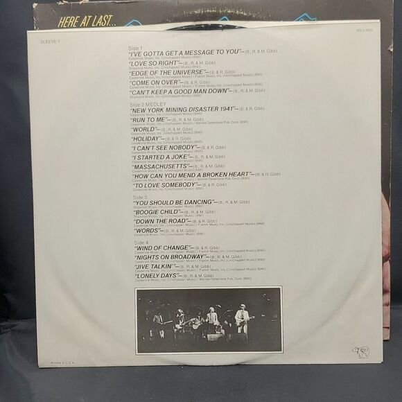 1977 Here at Last BEE GEES Live LP Double Album Record Vinyl - Picture 5 of 16